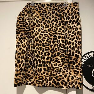 Vince Camuto animal print midi skirt 1x